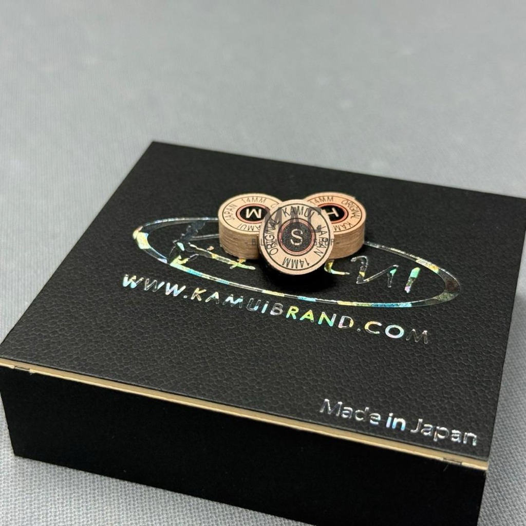 Kamui brown/Original Cue Tip (Soft,Medium,Hard), Tip Stik Billiard