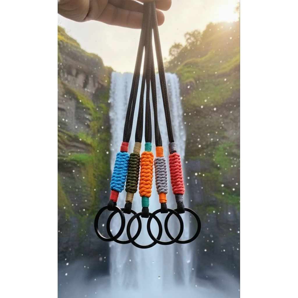 Gantungan kunci motor kalung adjustable simpel dan elegan