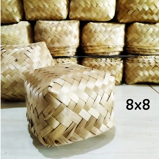 Besek Bambu serbaguna ukuran 8x8 (sepasang)