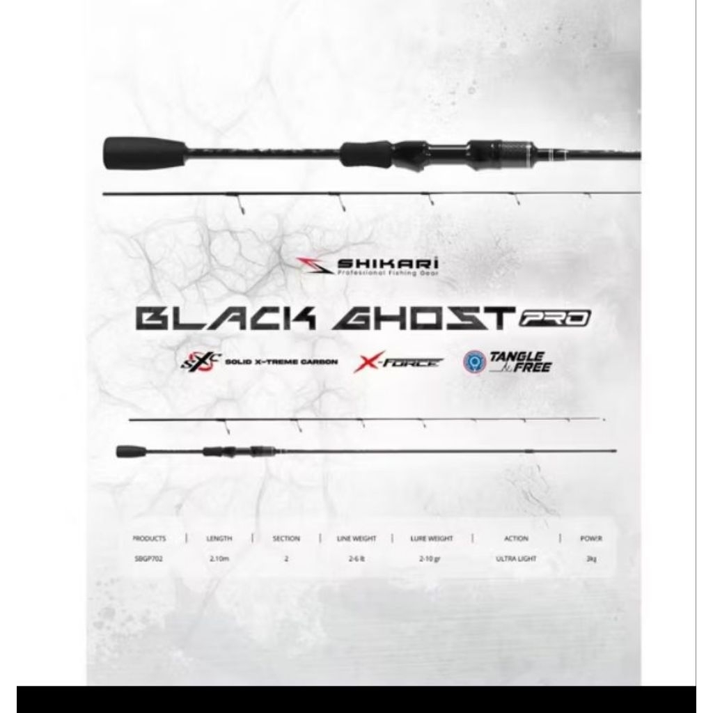 joran shikari UL black ghost 210 cm