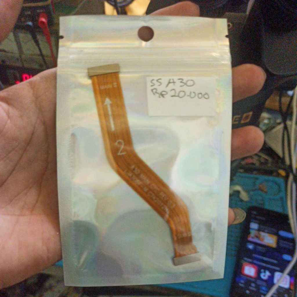 Flexible Charger Samsung A30 Original Cabutan