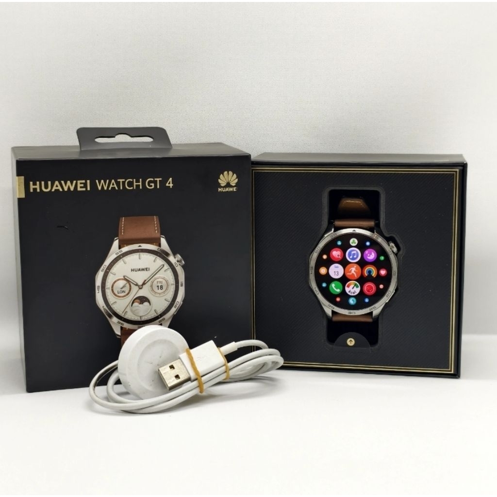 Smartwatch Huawei Watch GT 4 46mm Fullset Second Seken Bekas Murah