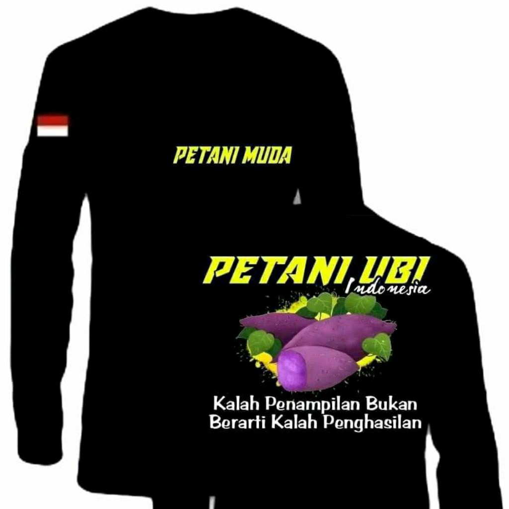 KAOS LENGAN PANJANG PETANI MUDA PETANI UBI