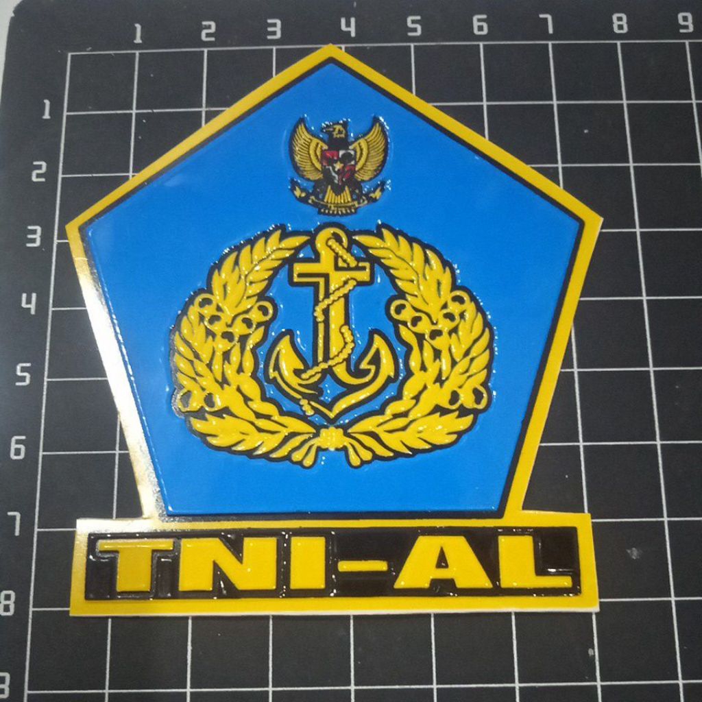 Stiker Embos Logo TNI-AL
