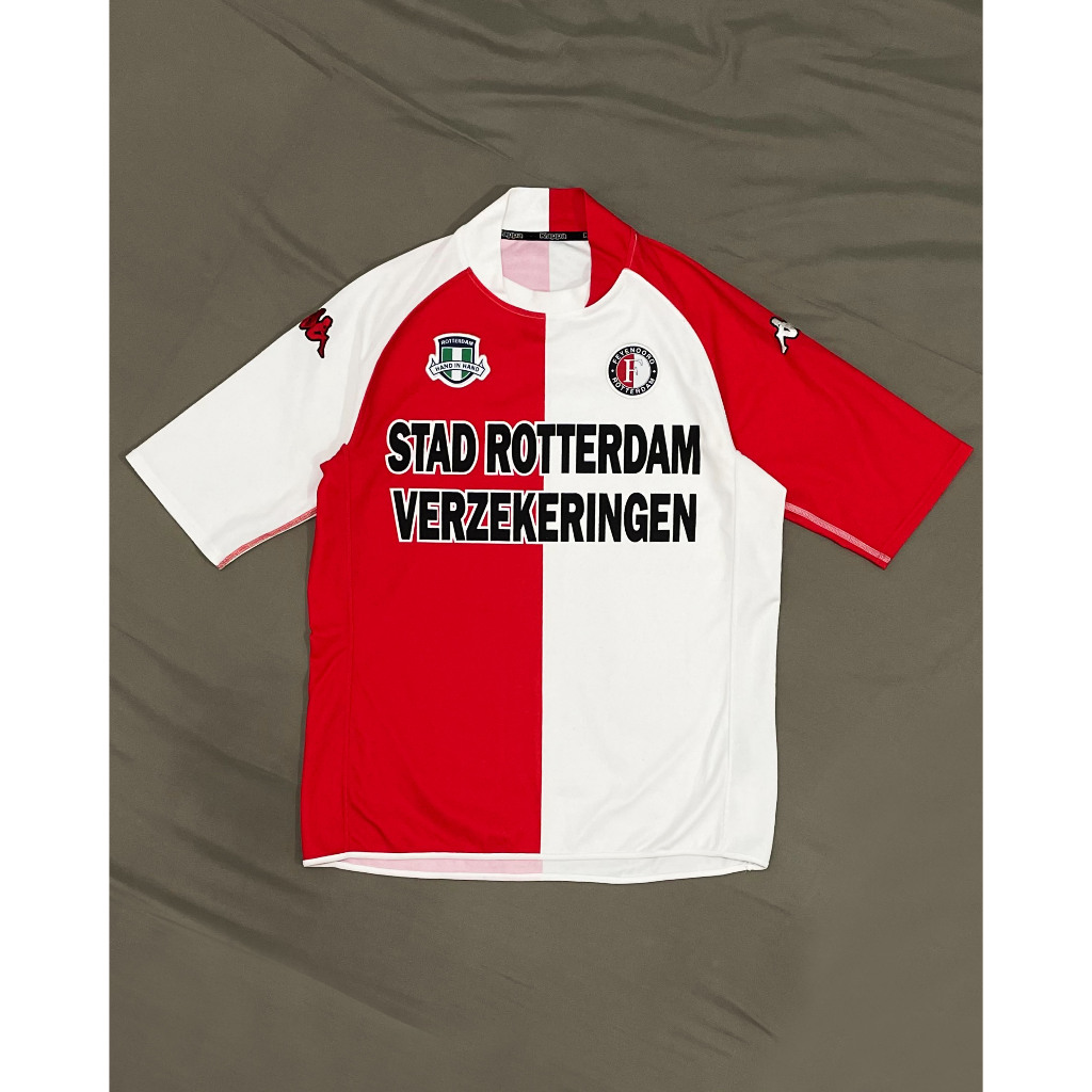 Original Kappa Feyenoord Home Kit 2003 2004 Jersey Bola Vintage