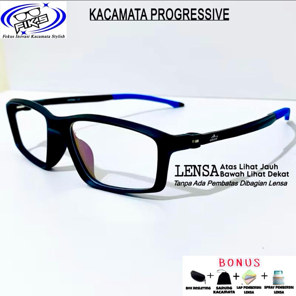 KACAMATA LENSA PROGRESIF BISA BUAT BACA & JALAN - KACANYA DATAR SEPERTI BIASA | Lensa PHOTOCROMIC | 