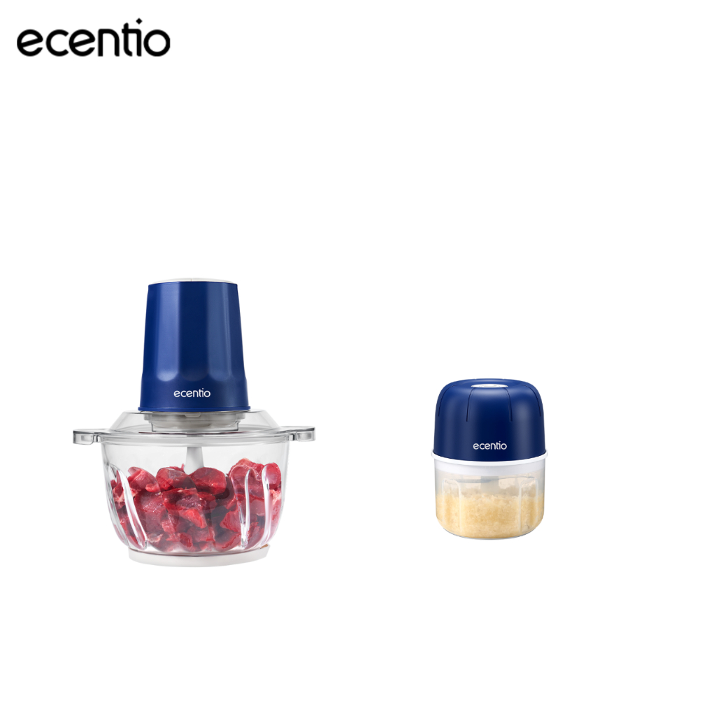 ecentio penggiling daging blender 2L chopper daging dan bumbu 6 Pisau blender mpasi bayi peralatan d