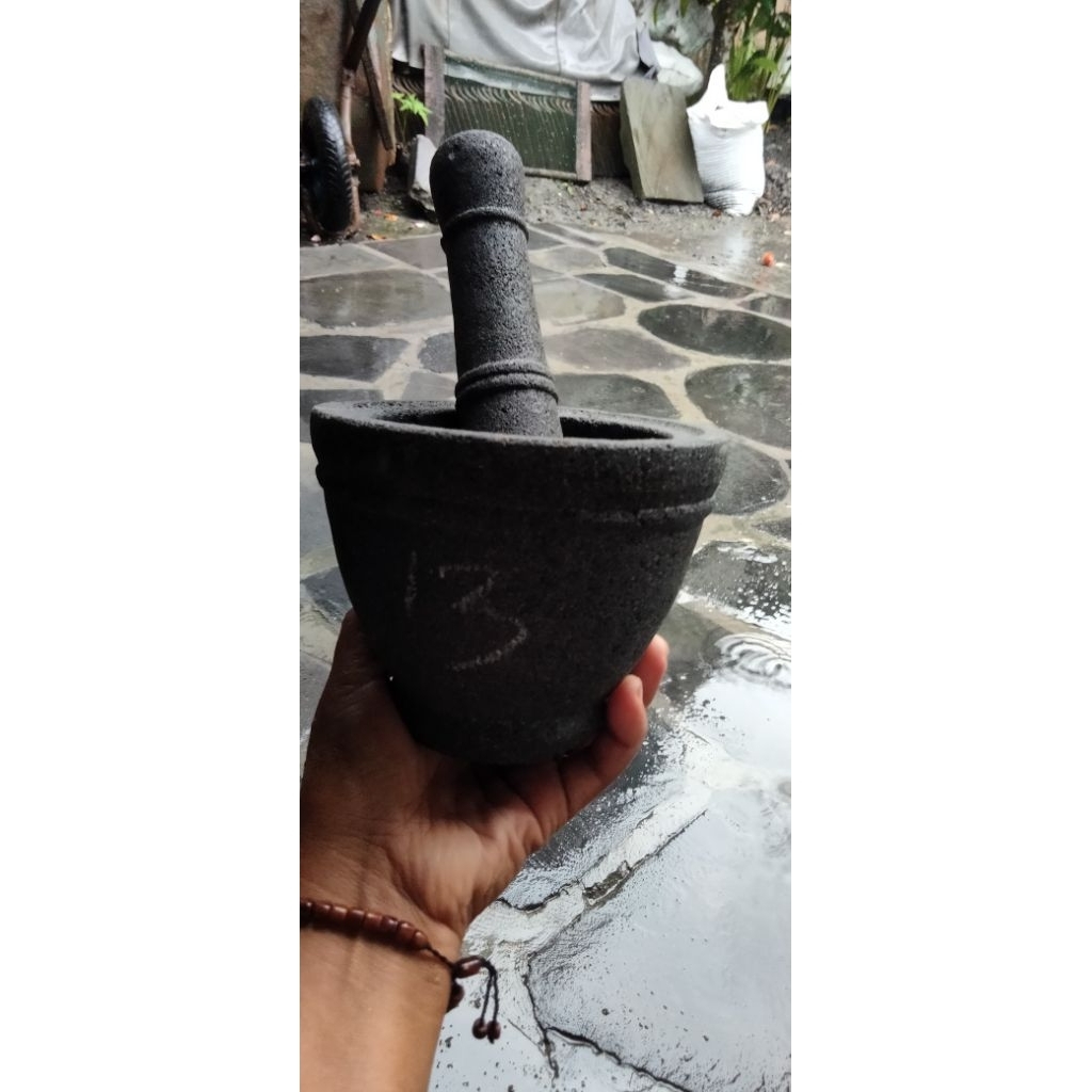 lesung/ lumpng mini 13cm free tumbukan