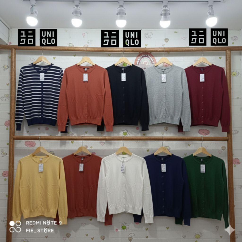 Cardigan wanita basic rajut korean style  super premium brand UNIQLO, HNM