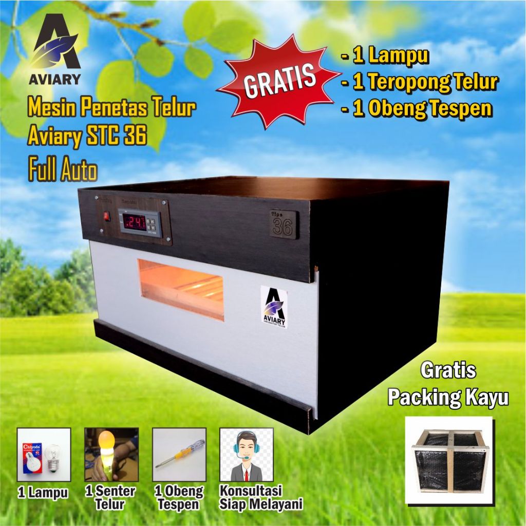 Mesin Penetas Telur Full Otomatis Kapasitas 36 Telur