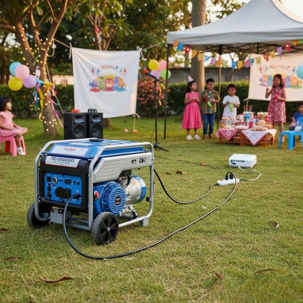 Genset 10 KVA Semi Silent Inverter TG 10000 SSI / Genset Mini Portable 7000 Watt