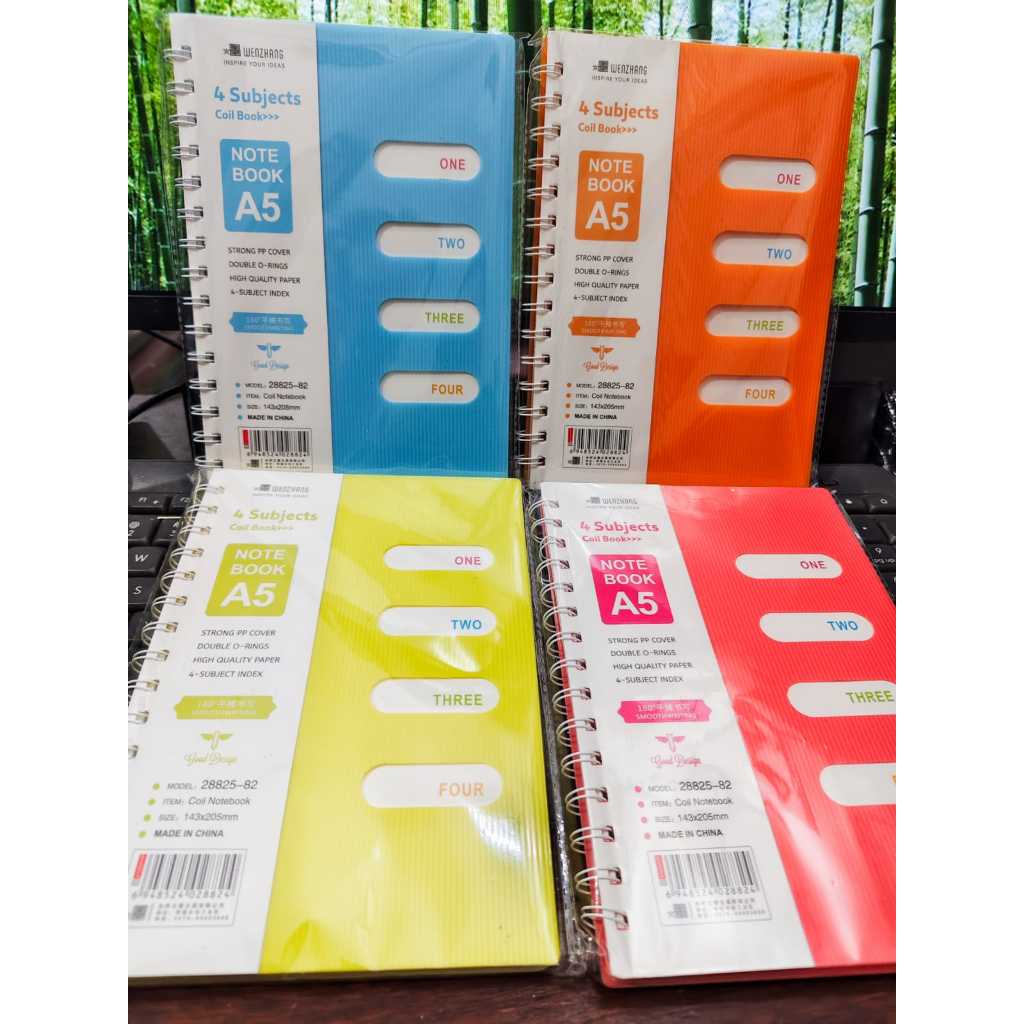 Buku Tulis Note Book Ring A5 (4 Subjects)