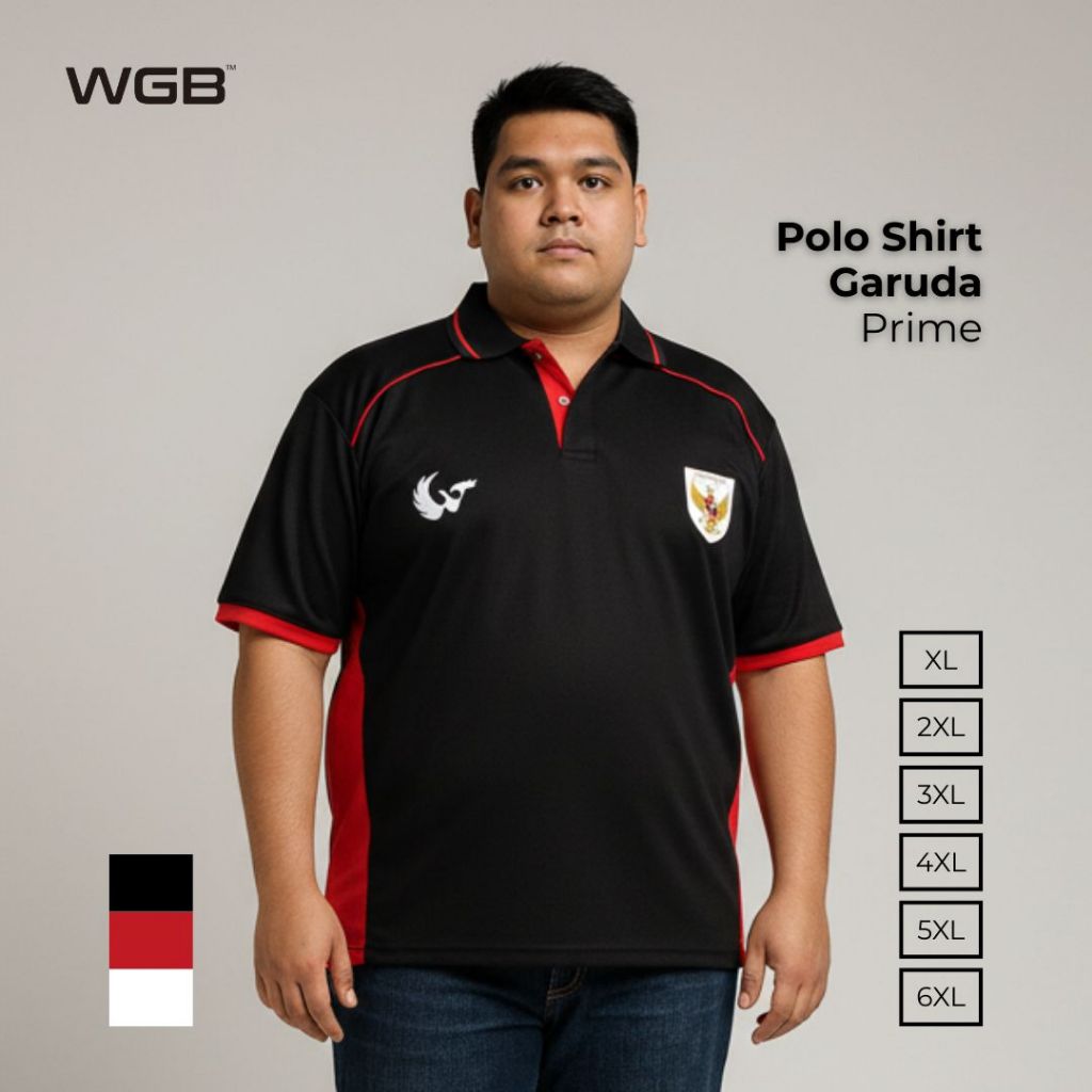 WGB Kaos Polo Quick Dry Garuda Pria Big Size Ukuran Besar Jumbo XXL - Prime Series