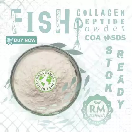 Ready 1kg Kolagen Ikan Bubuk / Fish Collagen Peptide Powder / Skin Beauty Ingredient Food Grade High