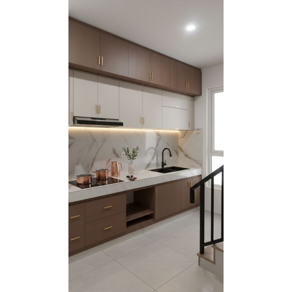 kichen set HPL minimalis /lemari dapur finishing HPL/kichen set minimlalis