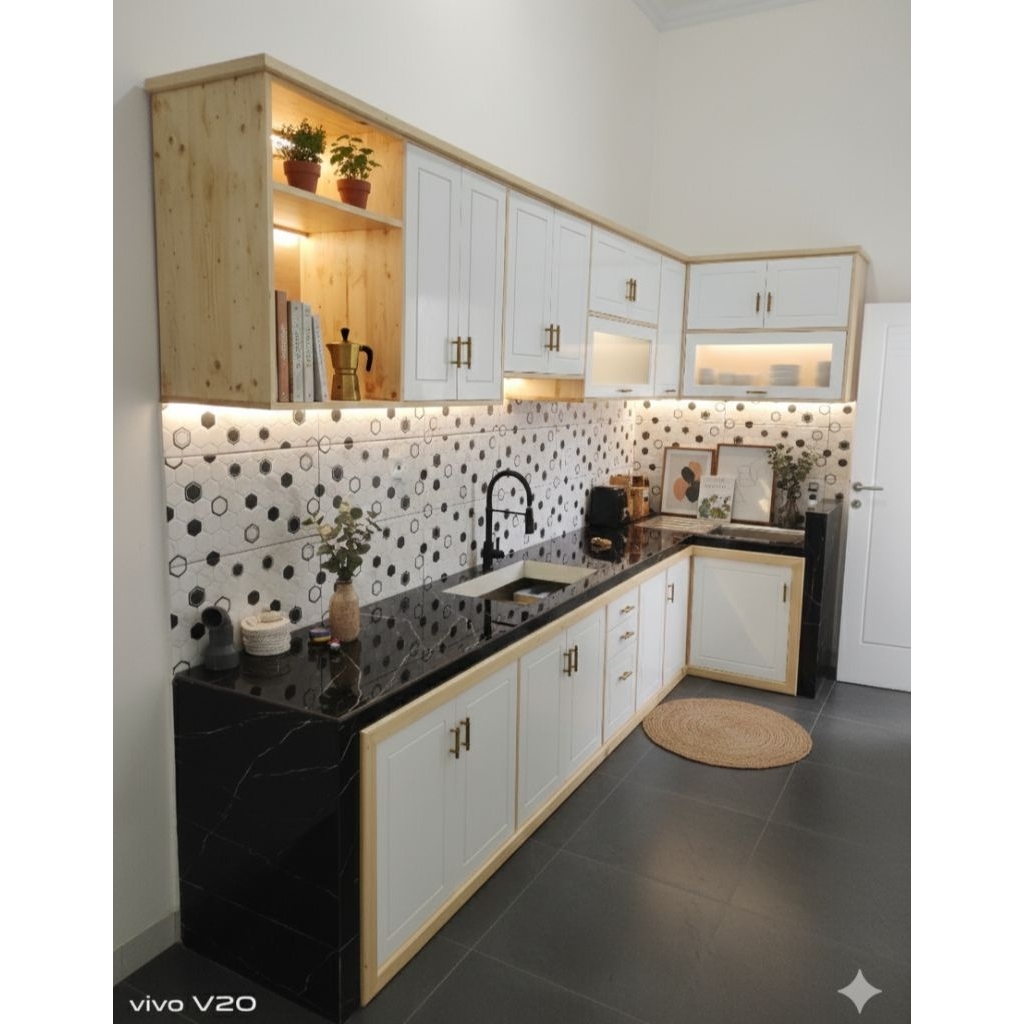 KICHEN SHET/LEMARI DAPUR KAYU JATI BELANDA