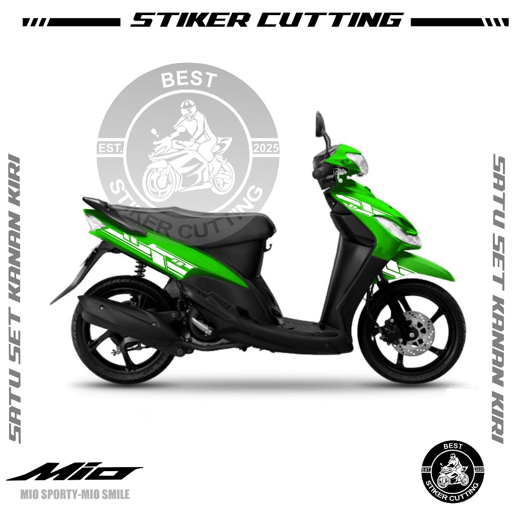 STIKER CUTTING MIO SMILE-MIO SPORTY MOTIF 05 / STIKER MIO LAMA / STICKER MIO SMILE / LIST/CUTTING ST