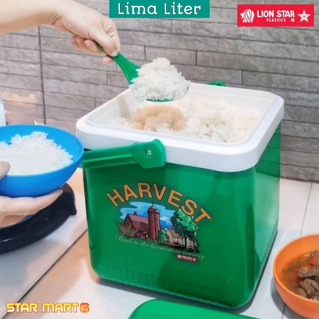 Lion Star Termos Nasi Atau Es 5 -12.5 Liter Rice Bucket & Es Box Segi Harvest