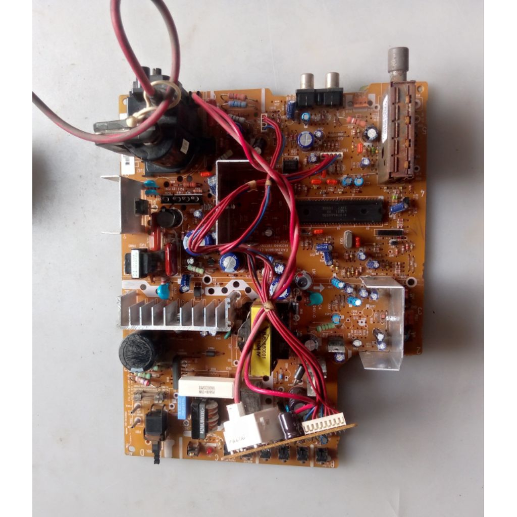 mesin_tv LG tabung 14inch slim,komponen lengkap,cabutan blum uji tes/gembling