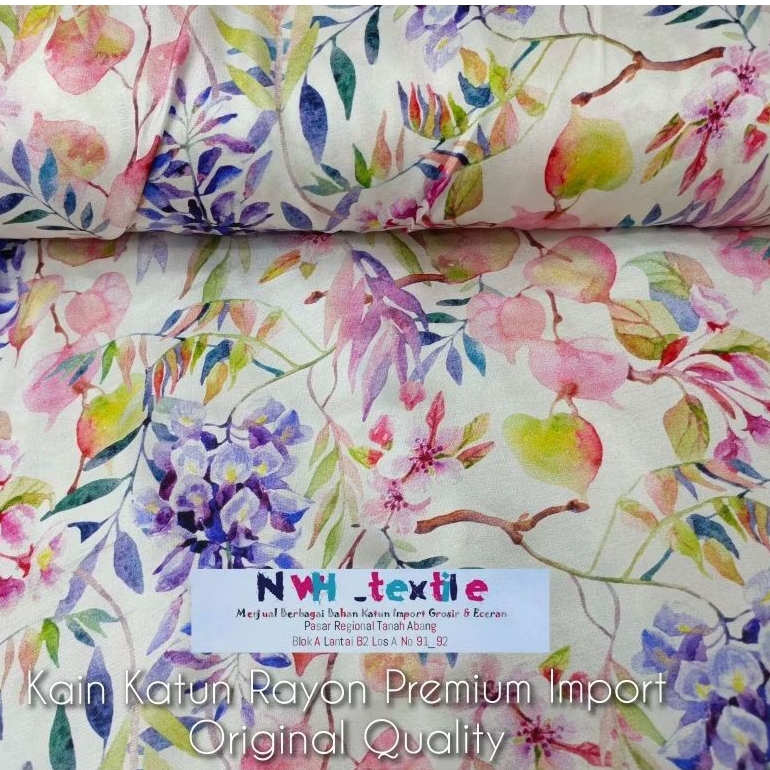 NEW KAIN KATUN RAYON SILK PREMIUM IMPORT