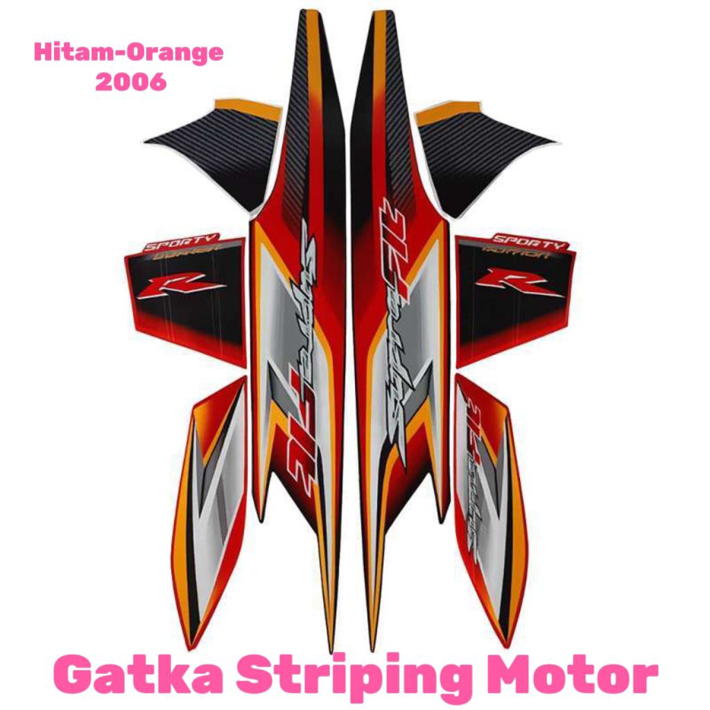 Supra Fit New R 2006 Hitam-Orange