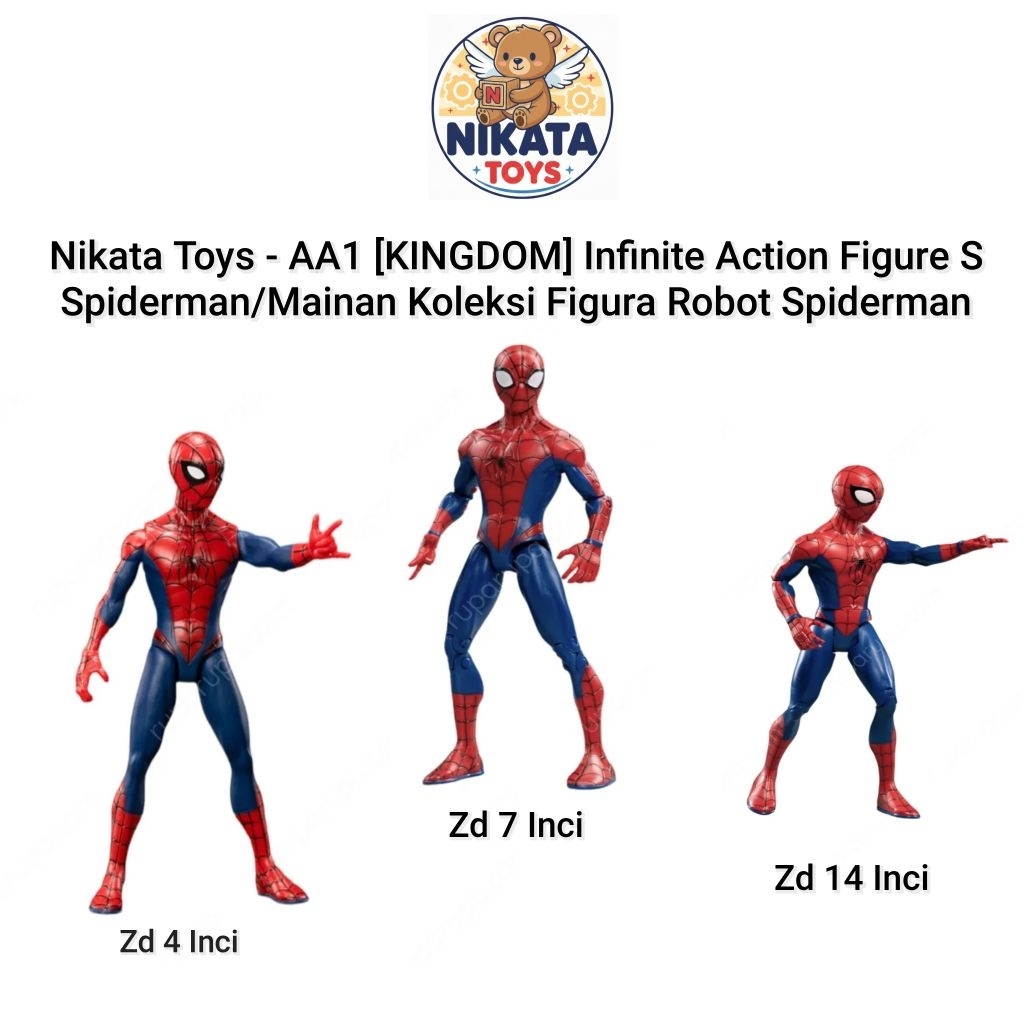 Nikata Toys - AA1 [KINGDOM] Infinite Action Figure S Spiderman/Mainan Koleksi Figura Spiderman