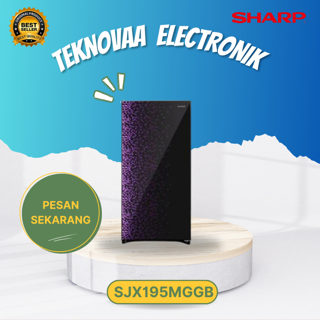 SHARP KULKAS 1 PINTU SJX195MGGB128L/SJX-195MGGB/SJX 195MGGB/SHARP KULKAS 1 PINTU/SHARP KULKAS LOW WA