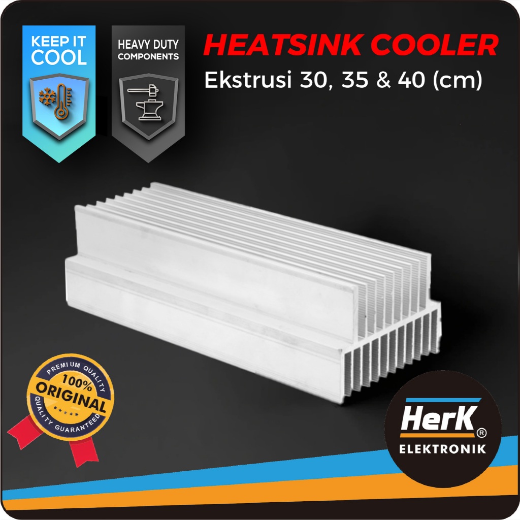 Heatsink 3U Double Sirip 21 Sirip Pendingin Power Amplifier PSU Elektronik