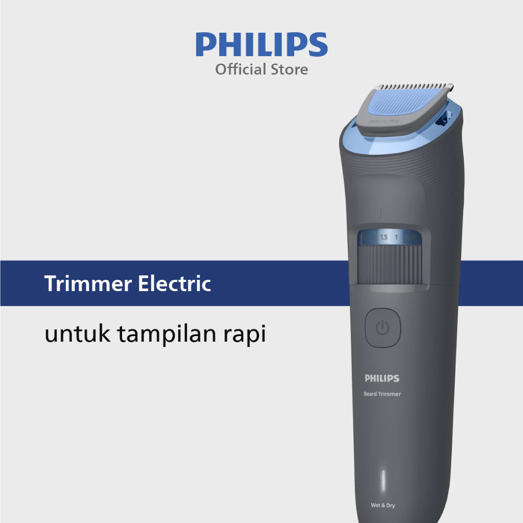 PHILIPS Shaver | BT3617/15 | Trimmer | Alat Cukur Electric Kumis dan Jenggot |Tampilan Rapi | Bandun