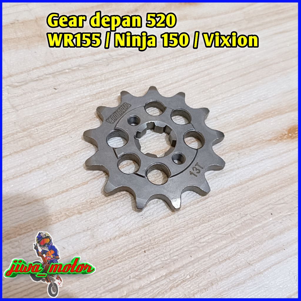 Gear depan 520 WR 155 / Ninja 150 / Vixion PROTAPER ukuran 11 12 13 14 15