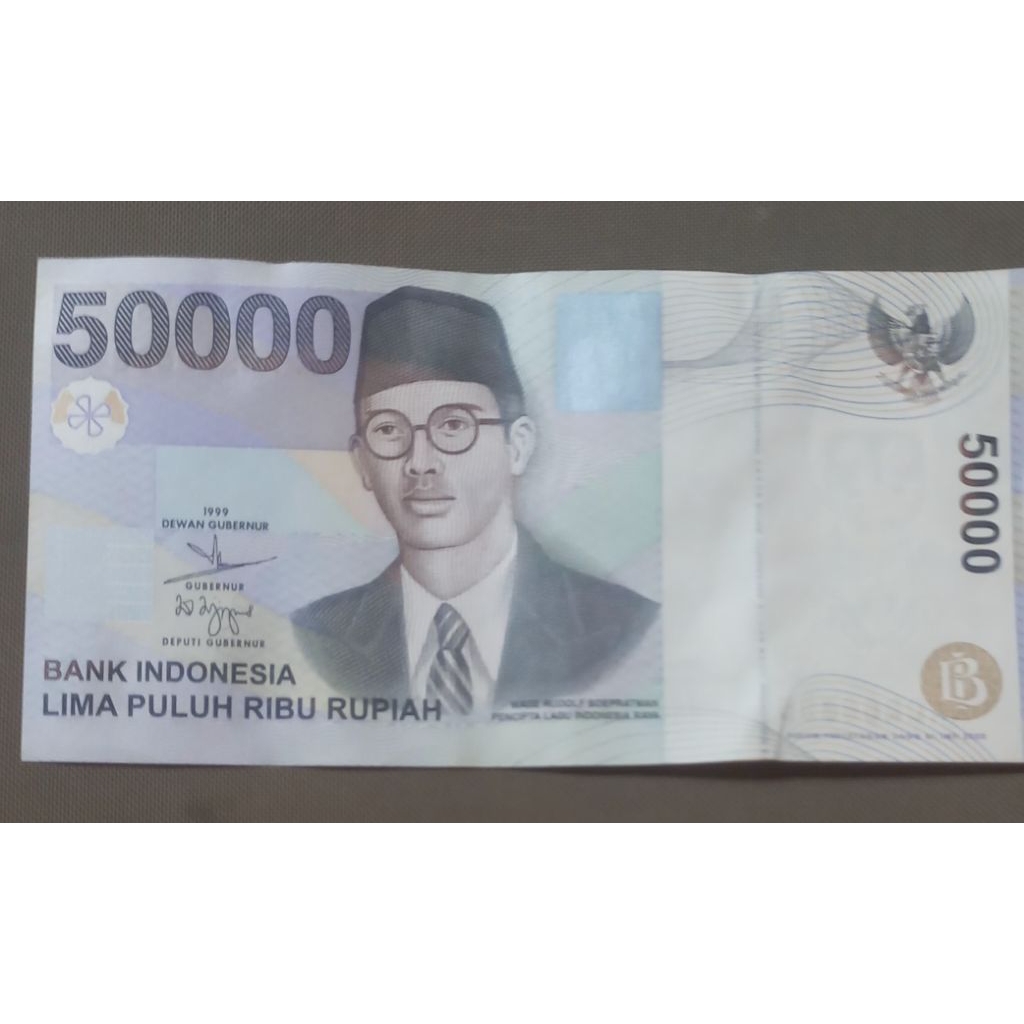 uang 50,000 wr supratman tahun 1999