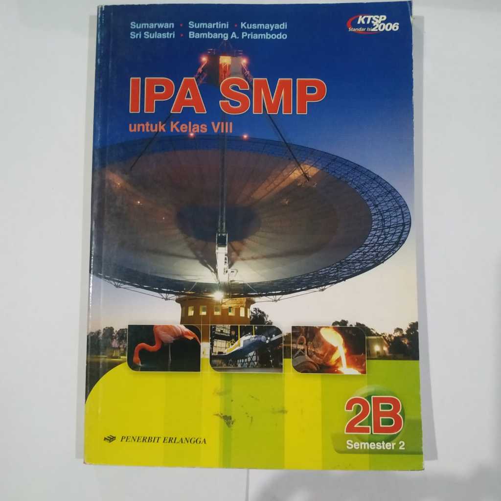 Buku Obral IPA SMP 2B untuk SMP kelas VIII semester 2 - Sumarwan - Erlangga