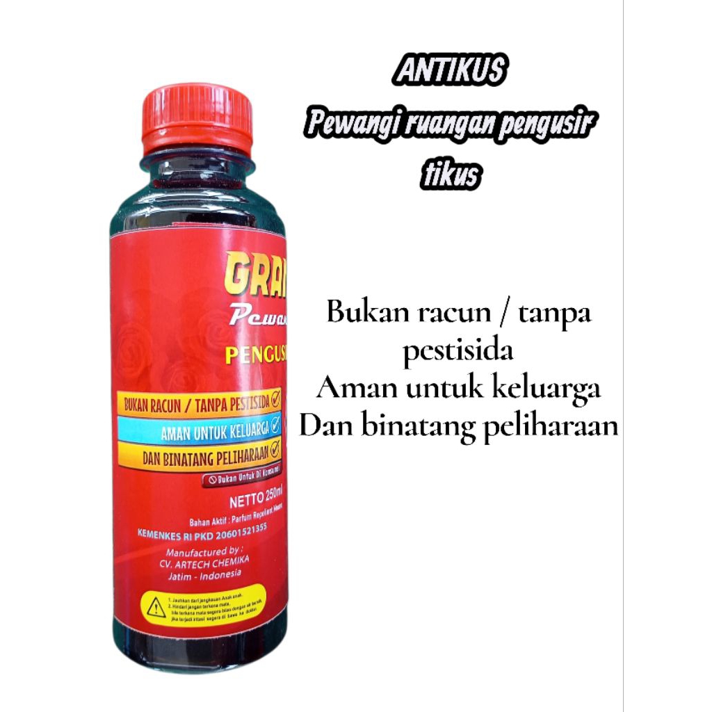 ANTIKUS refill 250ML parfum anti tikus pengusir tikus