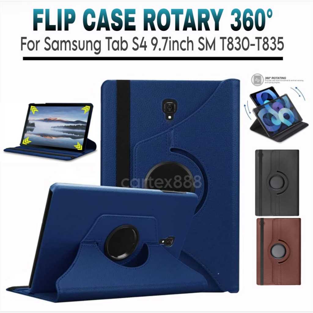 Case Rotary Samsung Tab S4 10.5inci 2018 / T830 / T835 / Case Samsung Tab S4 / Casing Samsung Tab S4