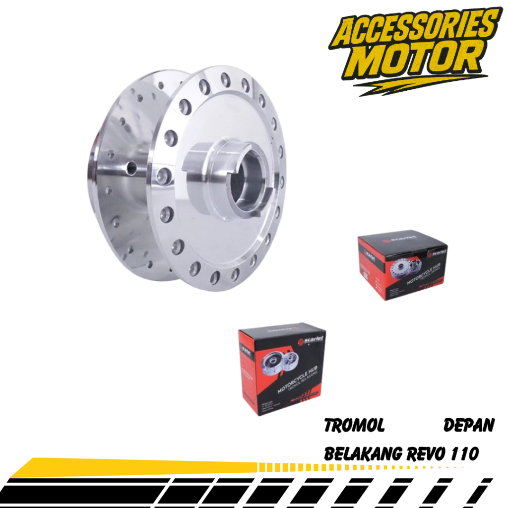 TROMOL Depan Belakang 1SET REVO-110 - Scarlet Racing