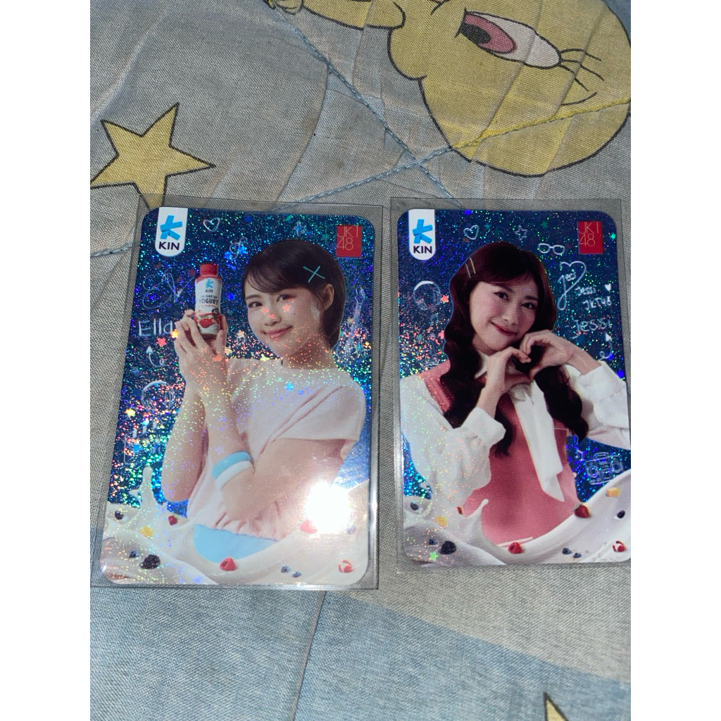 photocard jkt48 x kin hologram glitter ofc