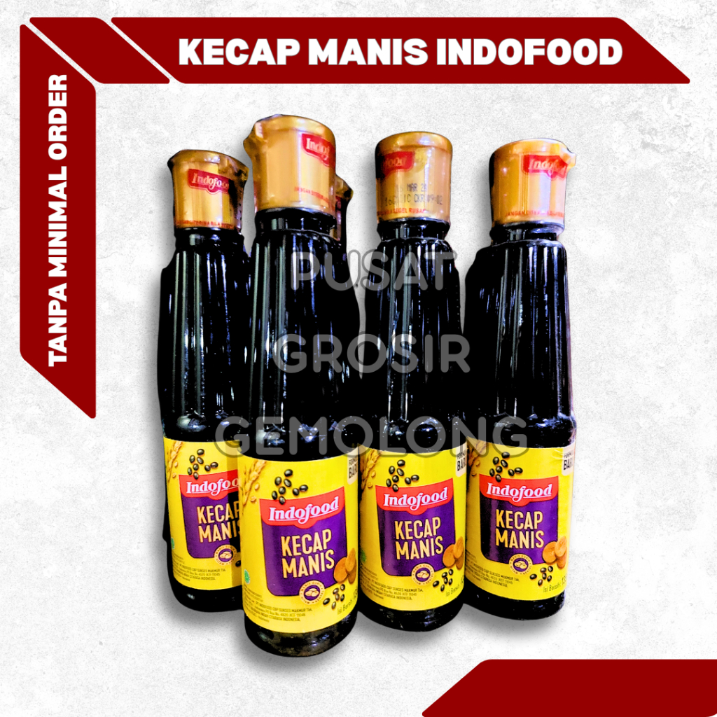 [sedia grosir] KECAP MANIS INDOFOOD HITAM MANIS PEKAT