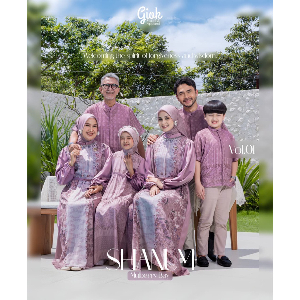 Shanum Dress by Giok Scarf - Dress Lebaran Gamis wanita Raya series