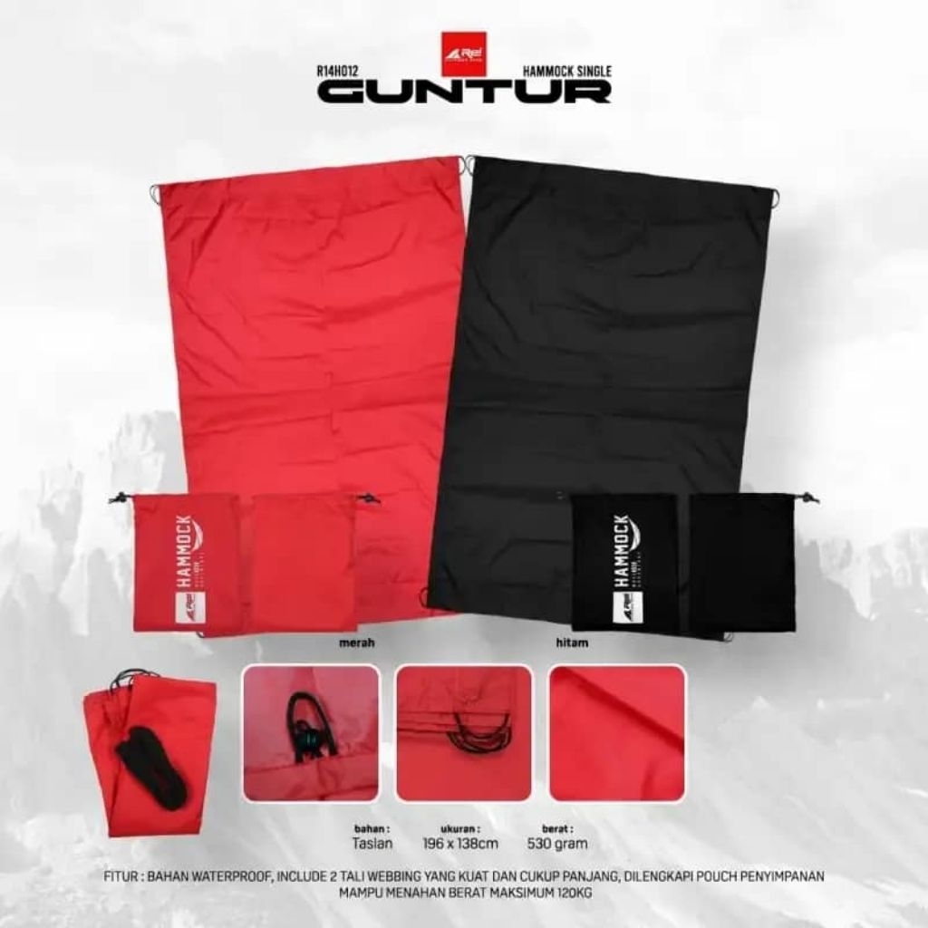 HAMMOCK REI SINGLE GUNTUR 012 ORIGINAL
