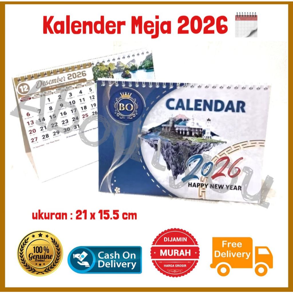 Kalender Meja TAHUN 2026 Banyak Pilihan / Kalender Duduk Terbaru lengkap