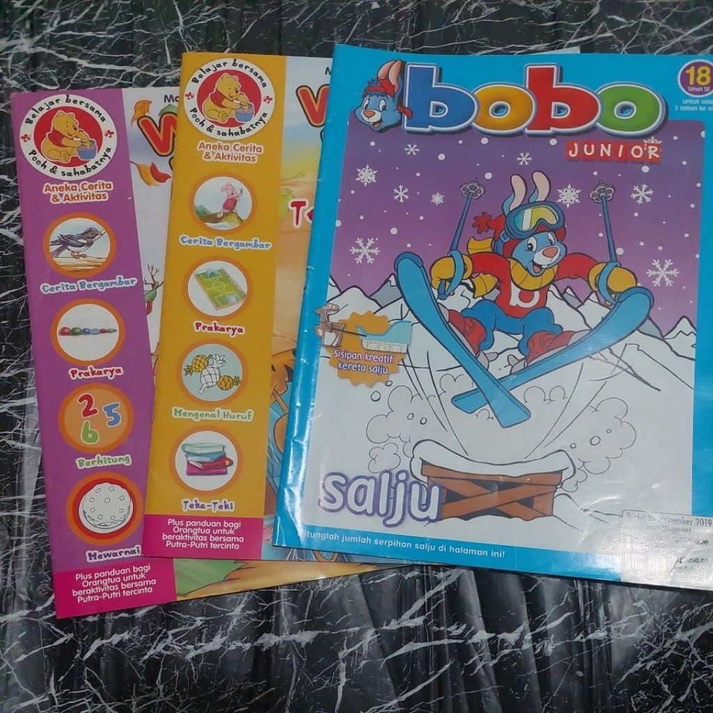 MAJALAH WINNIE THE POOH DAN BOBO JUNIOR