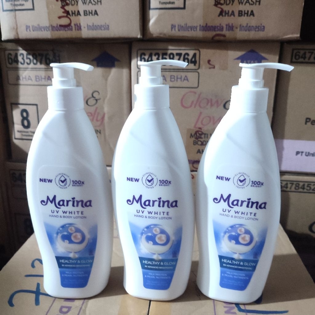 3 Pcs Handbody Marina Pump 350ml Healty & Glow