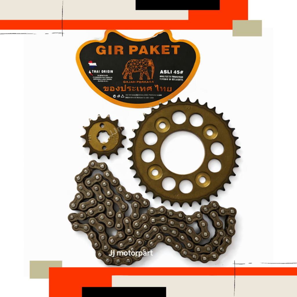 Gear Gir Paket Set Smash Old Shogun 125  35T/40T Thai Origin