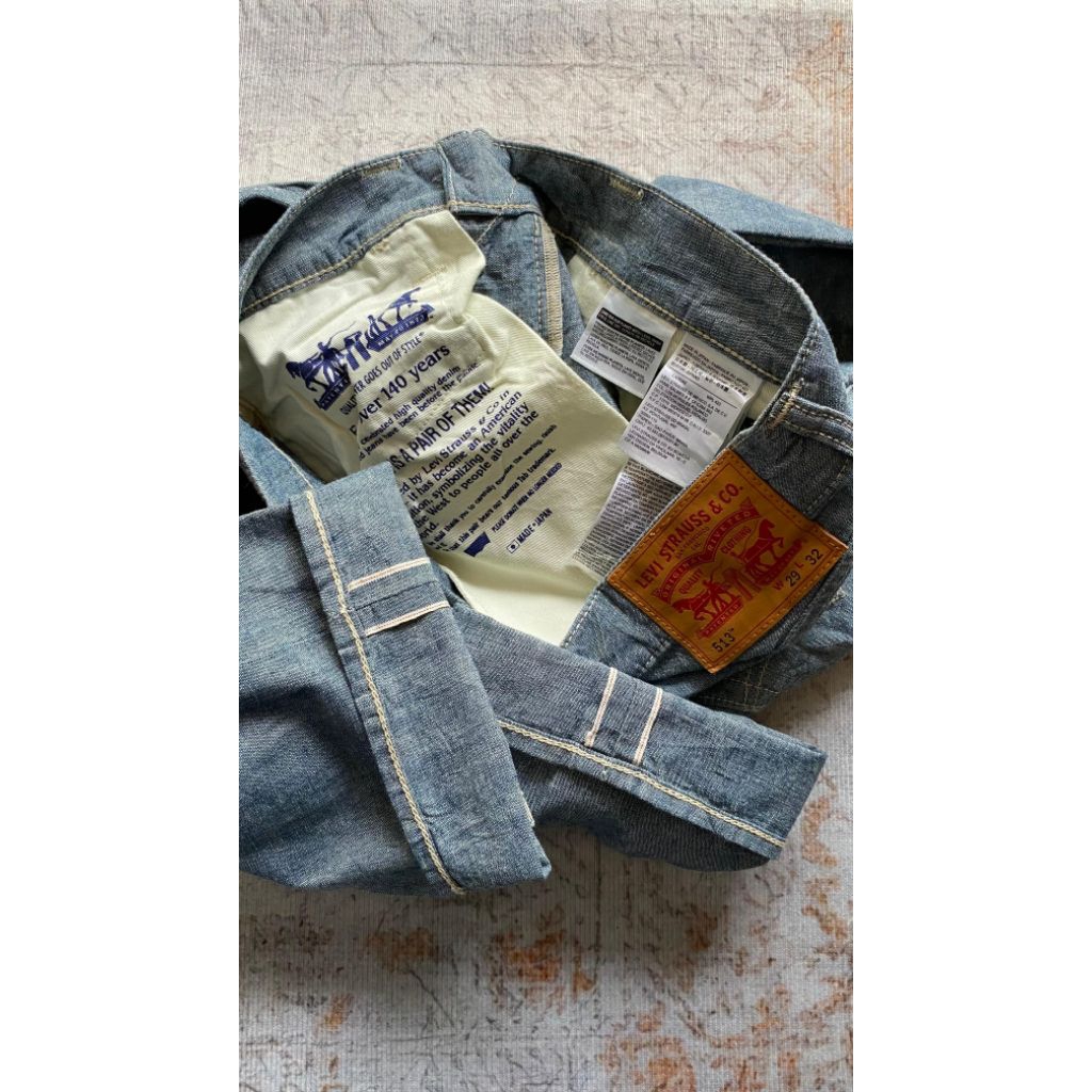 Levis 513 selvedge japan made