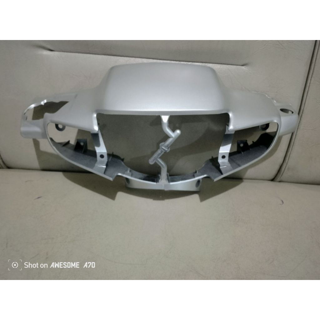 cover batok lampu honda supra x lama supra lama cakram.warna silver mirip original