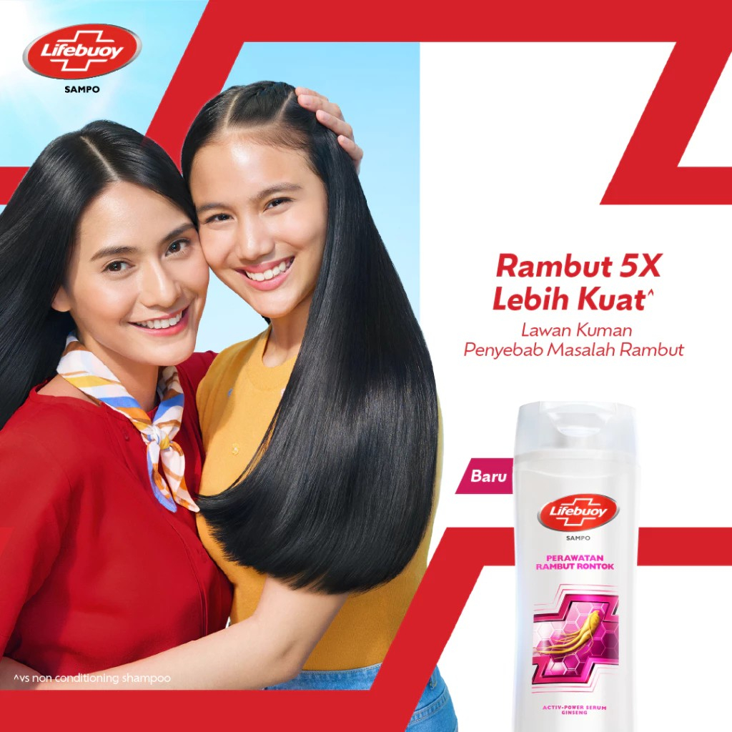 Lifebuoy Shampoo Perawatan Rambut Rontok, Anti Hairfall​ 170ml