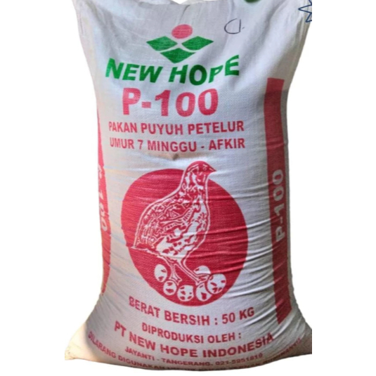 P100 NEW HOPE PAKAN PUYUH PETELUR 50KG