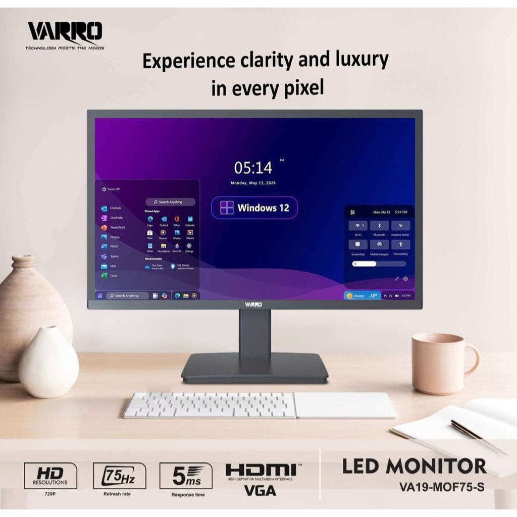 Monitor VARRO 19 Inch ( VGA + HDMI )