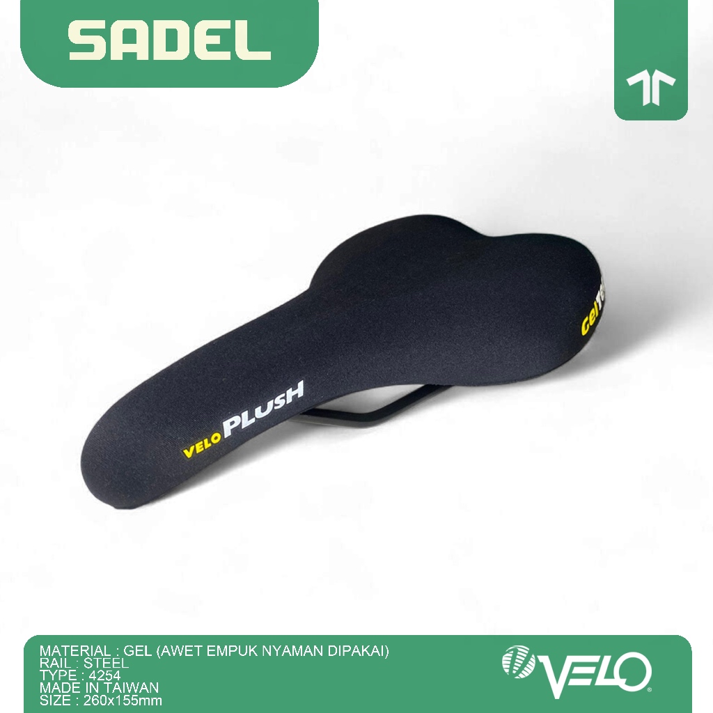 Sadel Saddle Sepeda MTB/Fixie/Lipat/Minivelo/RoadBike Gel Tech Velo