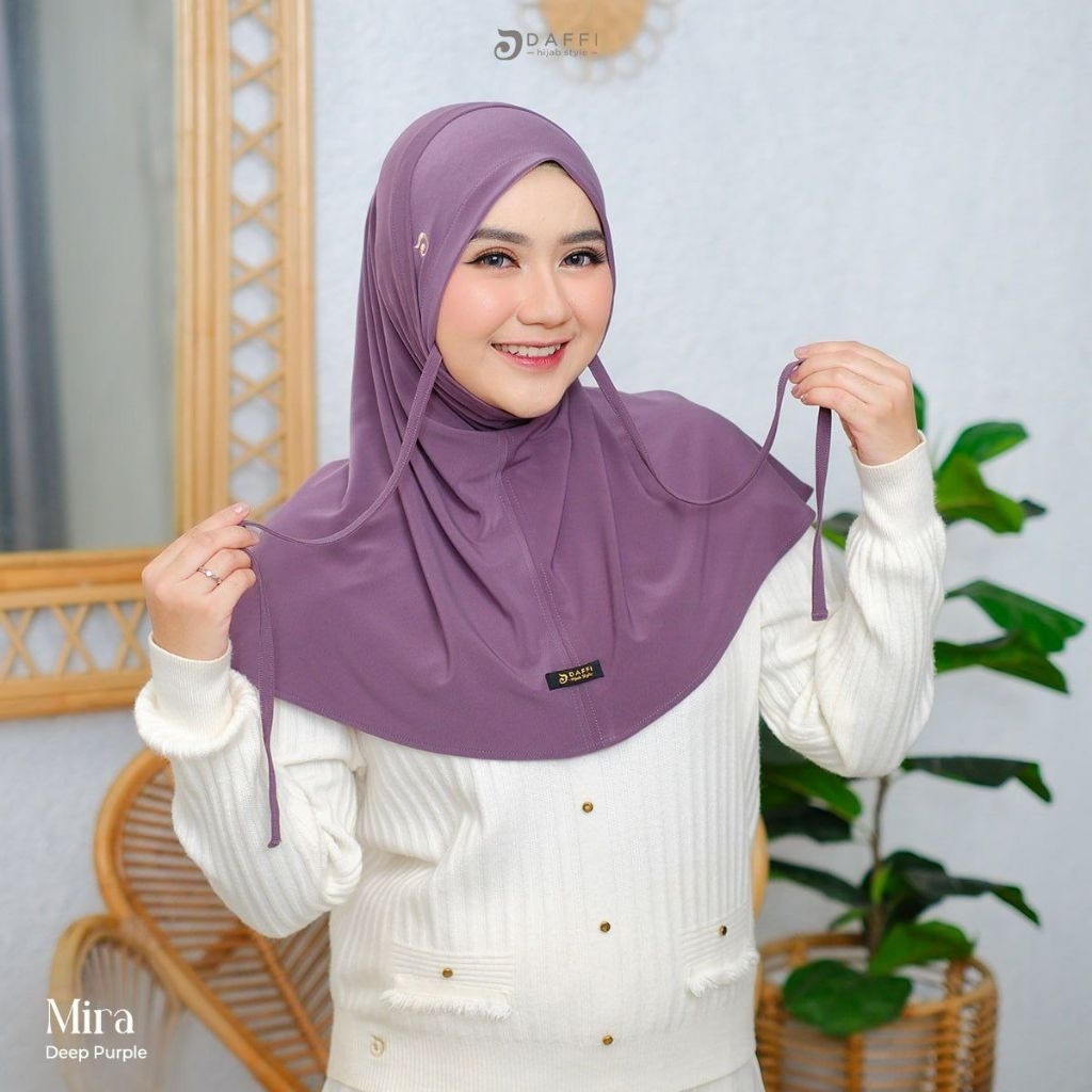 MIRA DAFFI HIJAB MODEL LIPAT TALI SIMPEL JILBAB DAILY